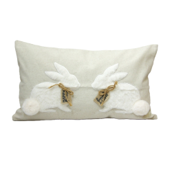 Poduszka dekoracyjna Zając Beżowa 50x30cm